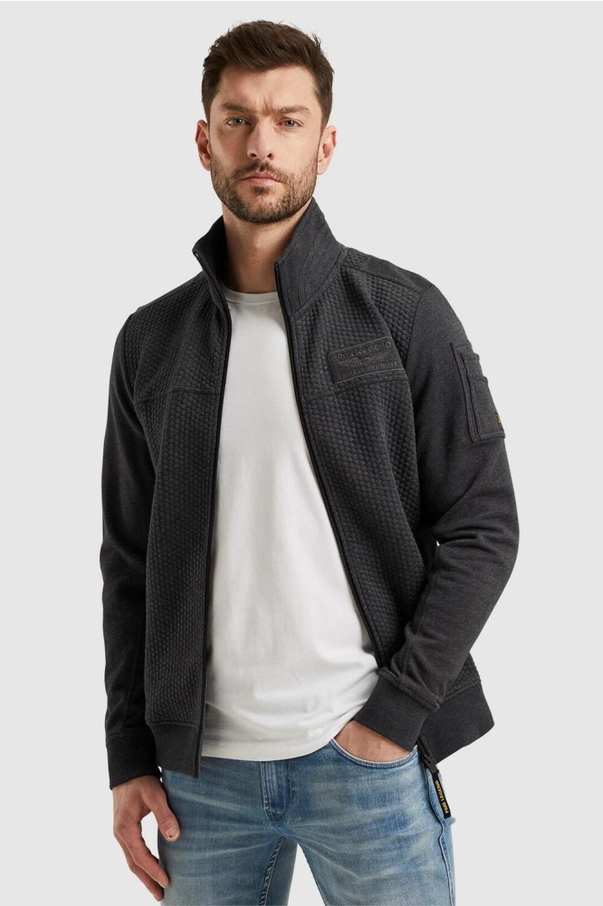 SWEAT JACKET WITH JACQUARD PATTERN PSW2402410 996